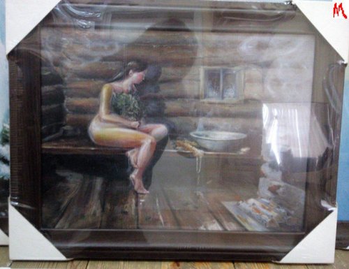 детальное фото картина "девушка" 30*40 см, банный эксперт в интернет-магазине Дачный Эксперт